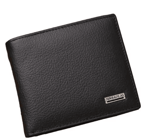 Classic Genuine Leather Men Wallet with Coin Pocket & Card Holder Design