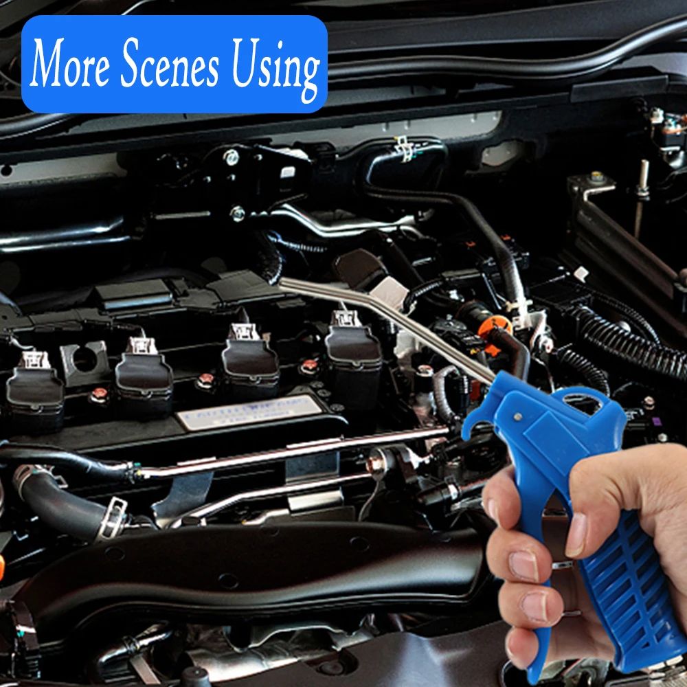 Air Compressor Blow Gun Hose Kit for Dust Cleaning and Multi Purpose Workshop Use
