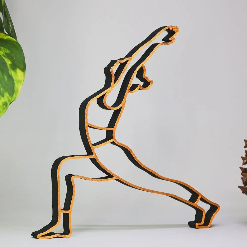 Minimalist Yoga Sculpture – Artistic Zen-Style Figure Ornament – Modern Desktop Decor for Living Room and Study