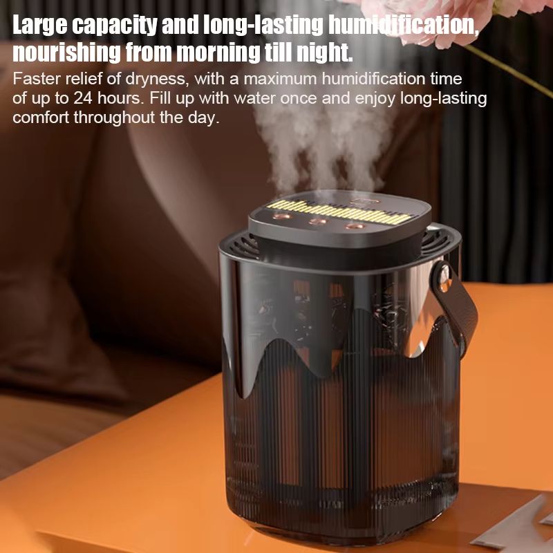 3 L (101.4 oz) Large-Capacity USB Cool-Mist Air Humidifier & Aroma Diffuser – Home & Office Atomizer