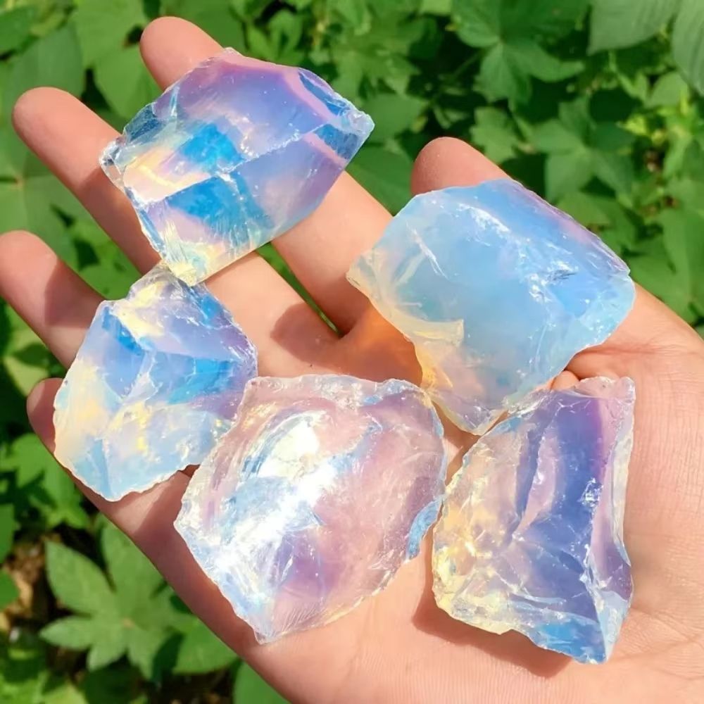 Natural Opal Rough Stones 24.69oz Raw Quartz Crystal Healing Gem Collection