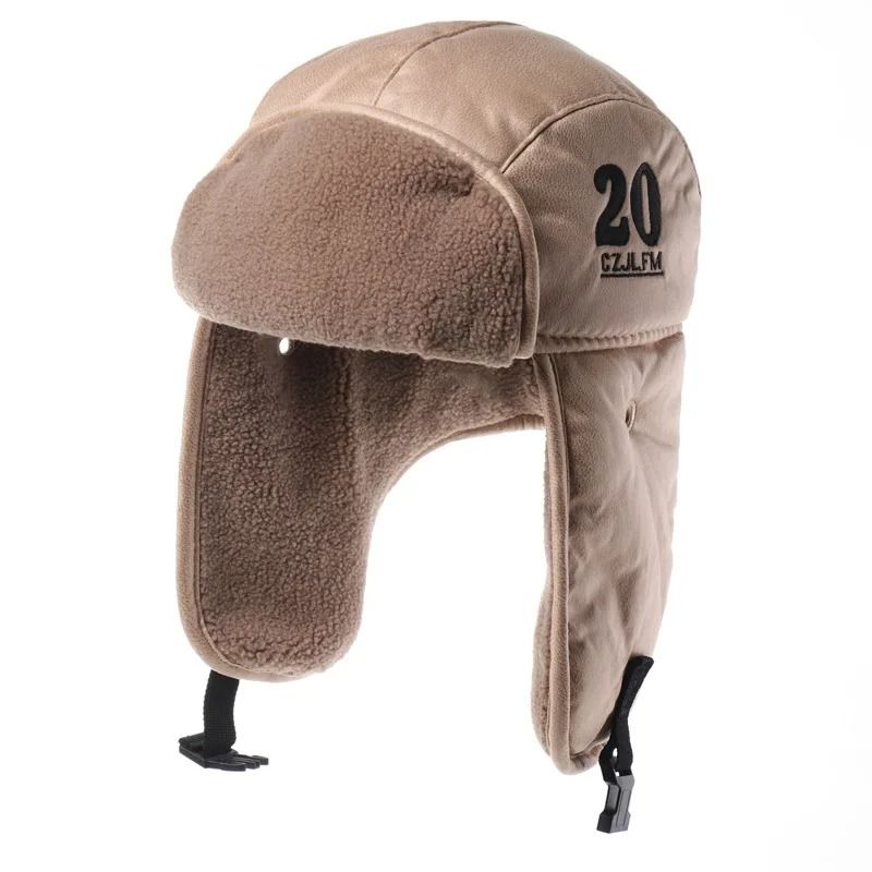Synthetic Leather Thermal Bomber and Pilot Hat
