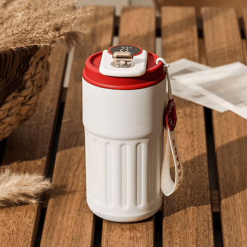 Smart LED Temperature Coffee Cup – 316 Stainless Steel Insulated Travel Mug