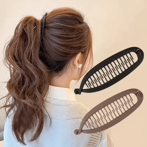 Modern Fish Tail Hair Clip Set – Stylish Plastic Hairpin for Everyday & Occasion Styling (1/4PCS)