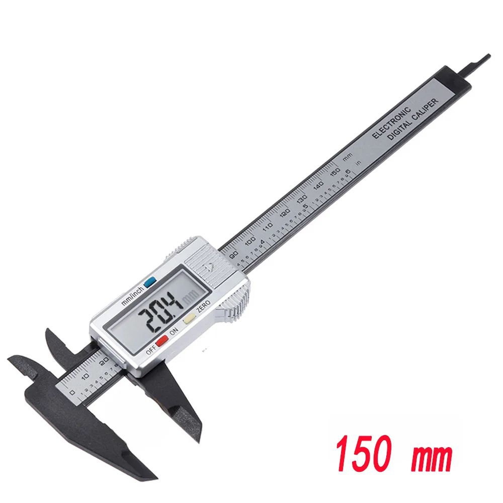 Digital Vernier Caliper 100mm / 150mm – Carbon Fiber Electronic Measuring Tool