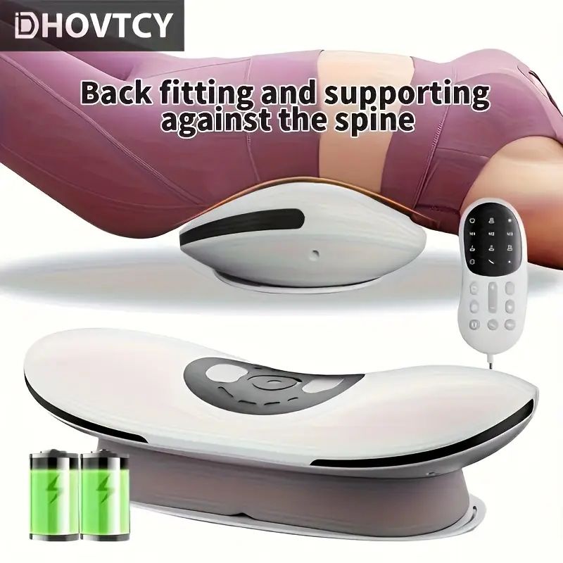 Electric Lumbar Traction Massager – Inflatable Back Stretcher with Heat and Adjustable Intensity