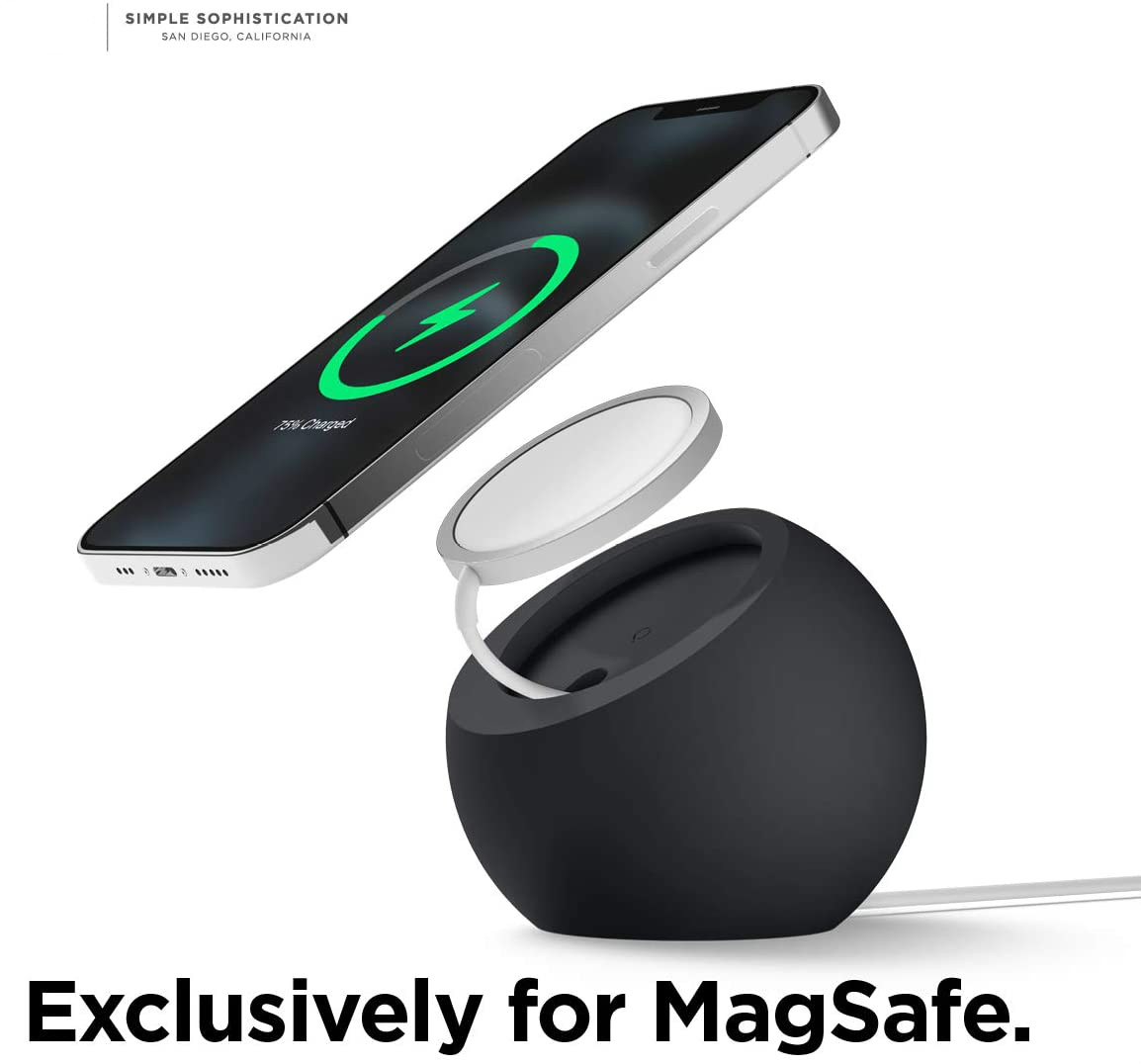 Ball Shape MagSafe Charger Holder Silicone Desk Stand