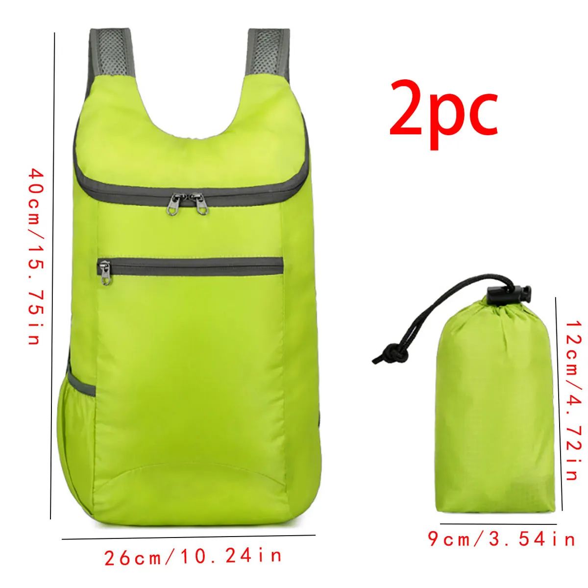 WeekendGo Foldable Waterproof Travel Backpack - Lightweight, Large-Capacity Weekend & Business Bag