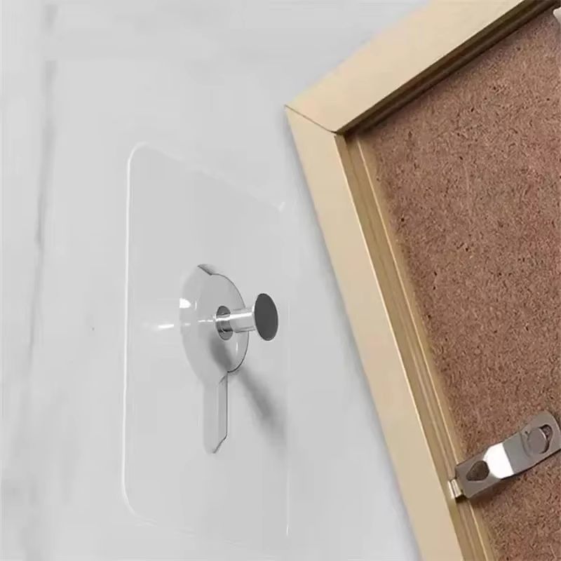Multi-Pack Self-Adhesive Wall Hooks Transparent Strong Sticky Wall Hangers