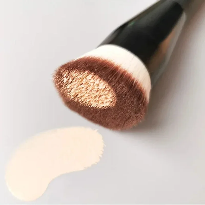 Flat Top Foundation Brushes, Synthetic Hair Face Contour Brush, Liquid Cream Bronzer Buffing Makeup Tool
