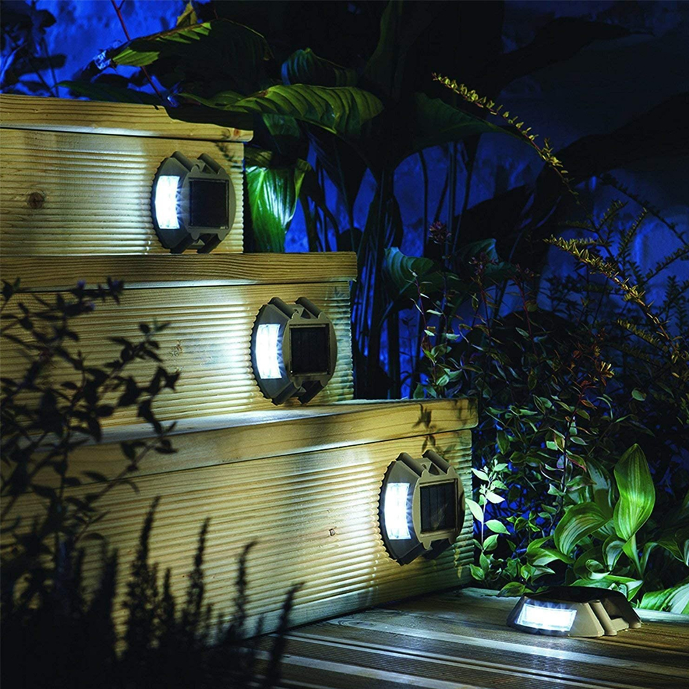 Horseshoe Shaped Cast Aluminum Road Stud, LED Villa Garden Landscape Warning Light, Night Road Reflective Warning Light