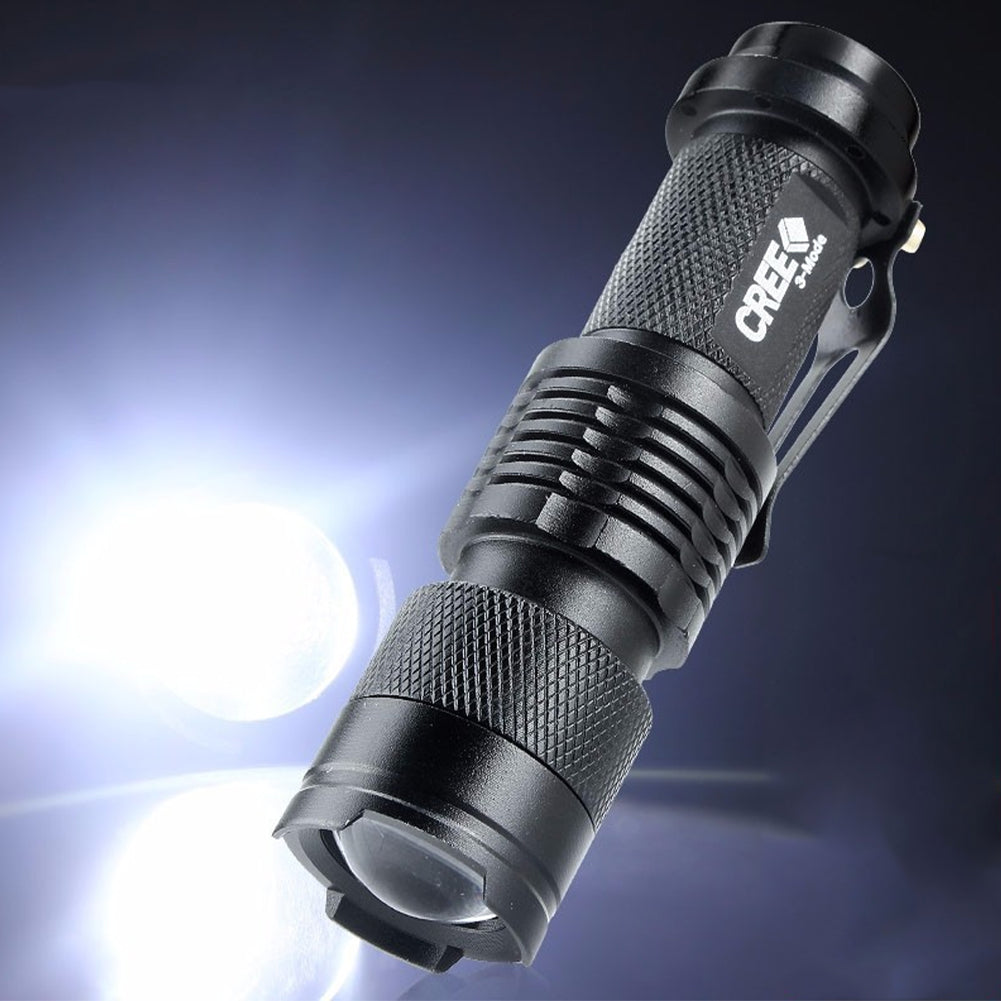 Tactical LED Helmet Flashlight Zoom Aluminum Alloy Work Light for Outdoor and Hands Free Use