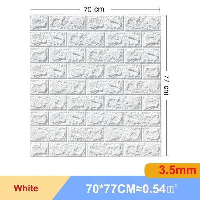 3D Brick Wall Sticker Self Adhesive Foam Panels Peel and Stick Wallpaper Set