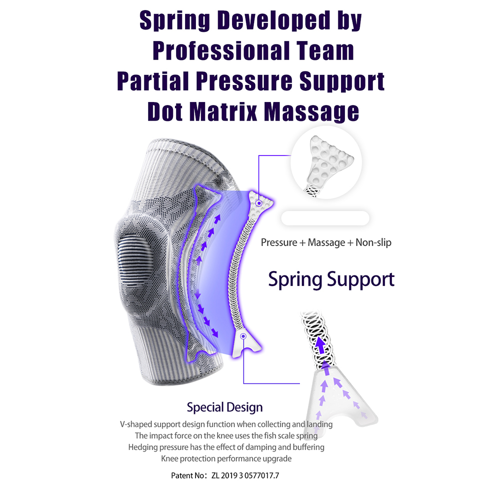 Breathable Knee Support for Men & Women Sports Knee Brace with Stabilizing Support, Anti-Slip Compression Sleeve