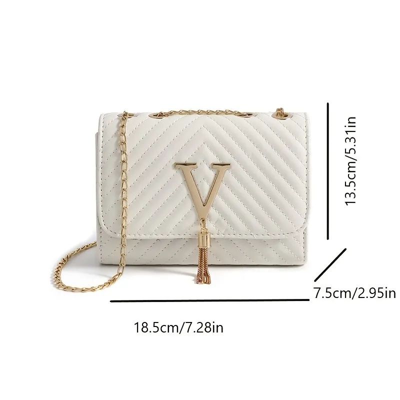Embroidered Sequin Crossbody Bag Womens Luxury Tassel Shoulder Purse