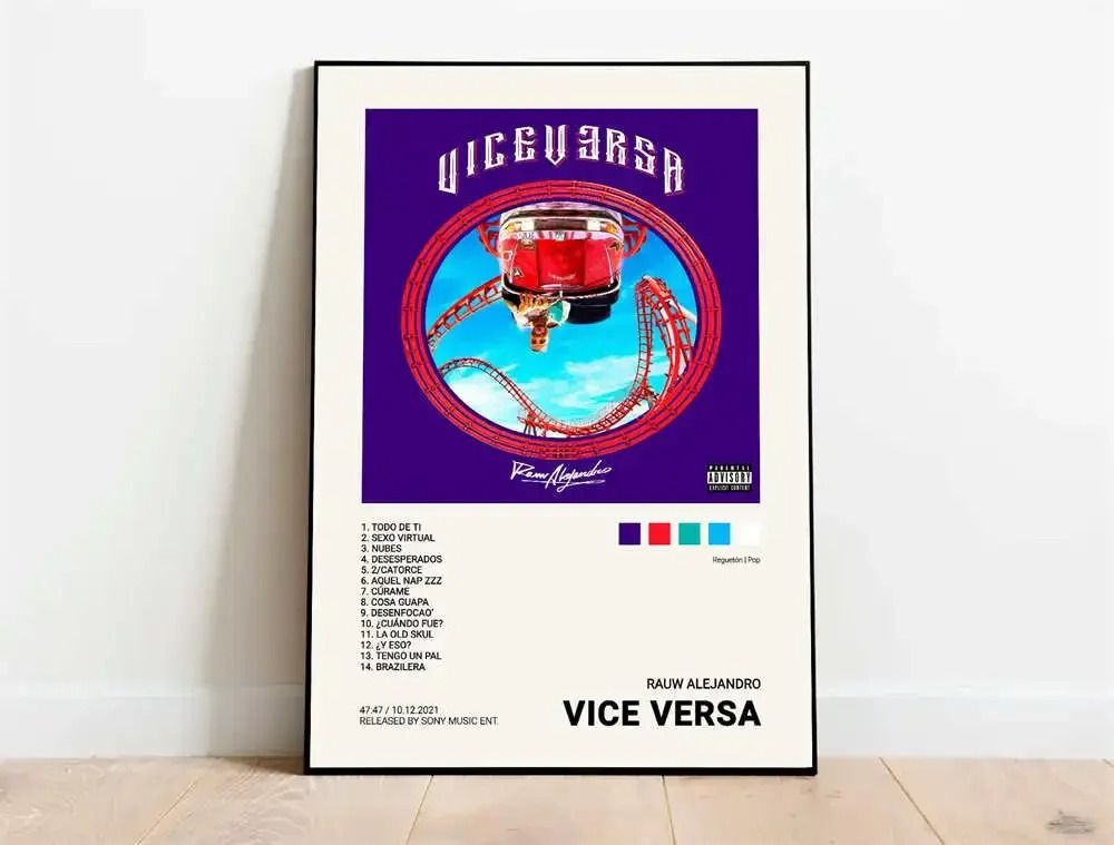 Latin Rap Music Poster Canvas Album Cover Aesthetic Wall Art Print