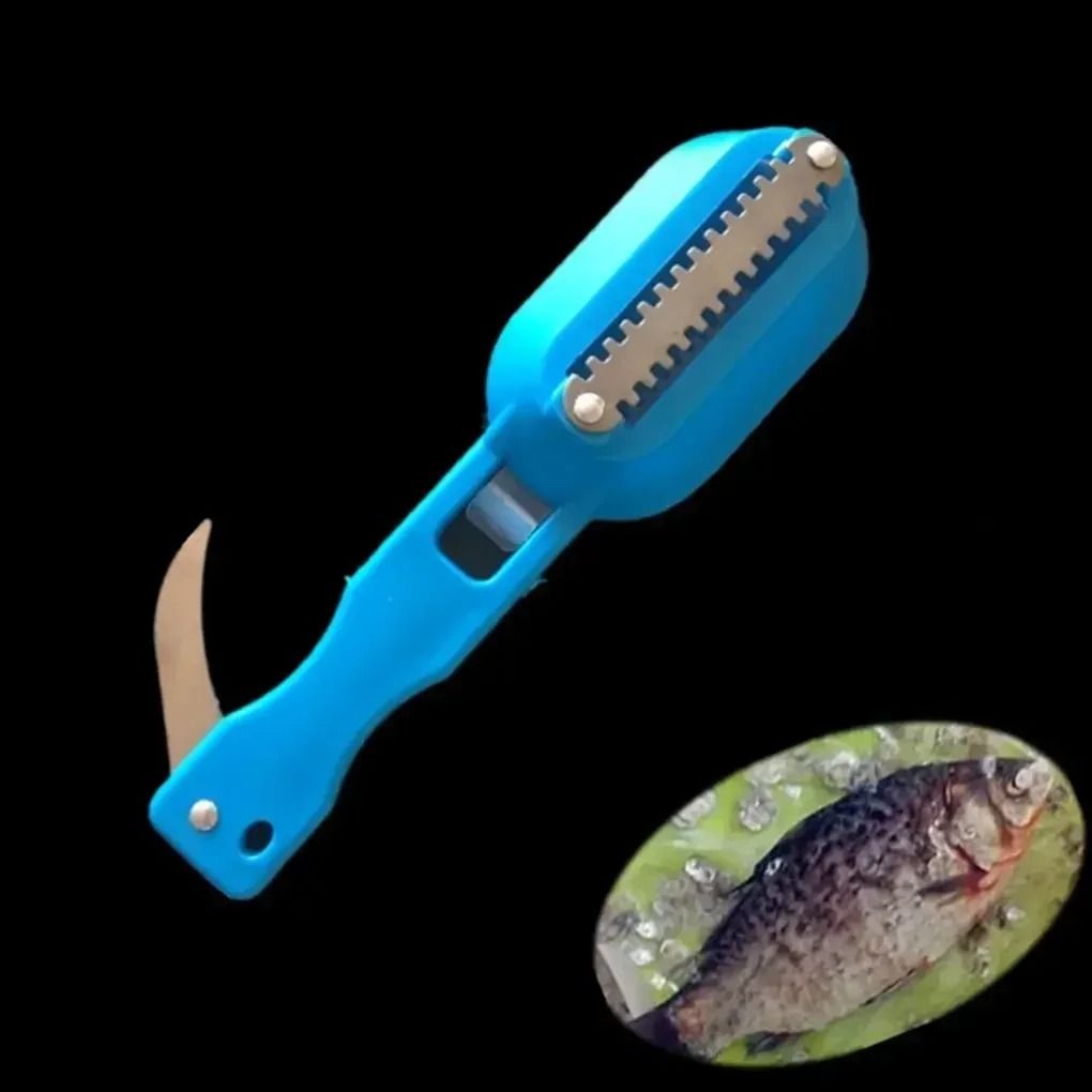 Stainless Steel Fish Scale Scraper & Gutting Tool – Easy Seafood Cleaner