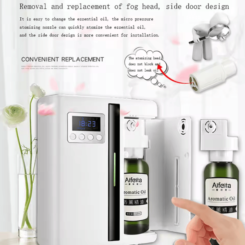 Wall Mounted Aroma Diffuser 160ML – Hotel-Grade Scent Machine with Fan for Large Area Fragrance