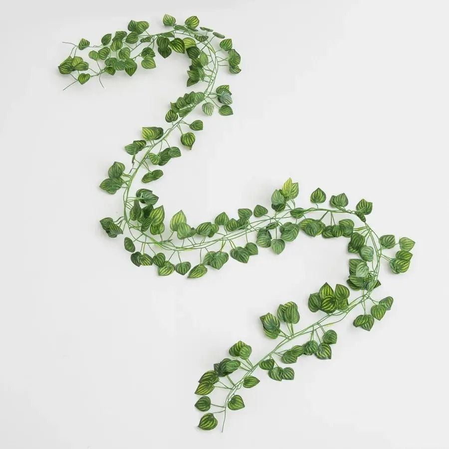 Extra-Long 6.8ft Artificial Silk Christmas Garland & Vine