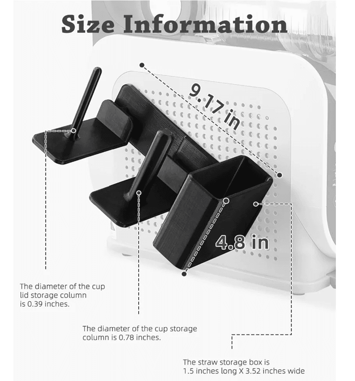 Cup Organizer for Ninja Slushie Machine Milk Tea Shop Counter Holder