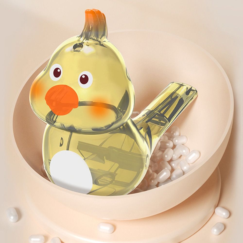 Cartoon Bird Whistle with Lanyard, Add Water Multicolor Warble Whistle for Kids