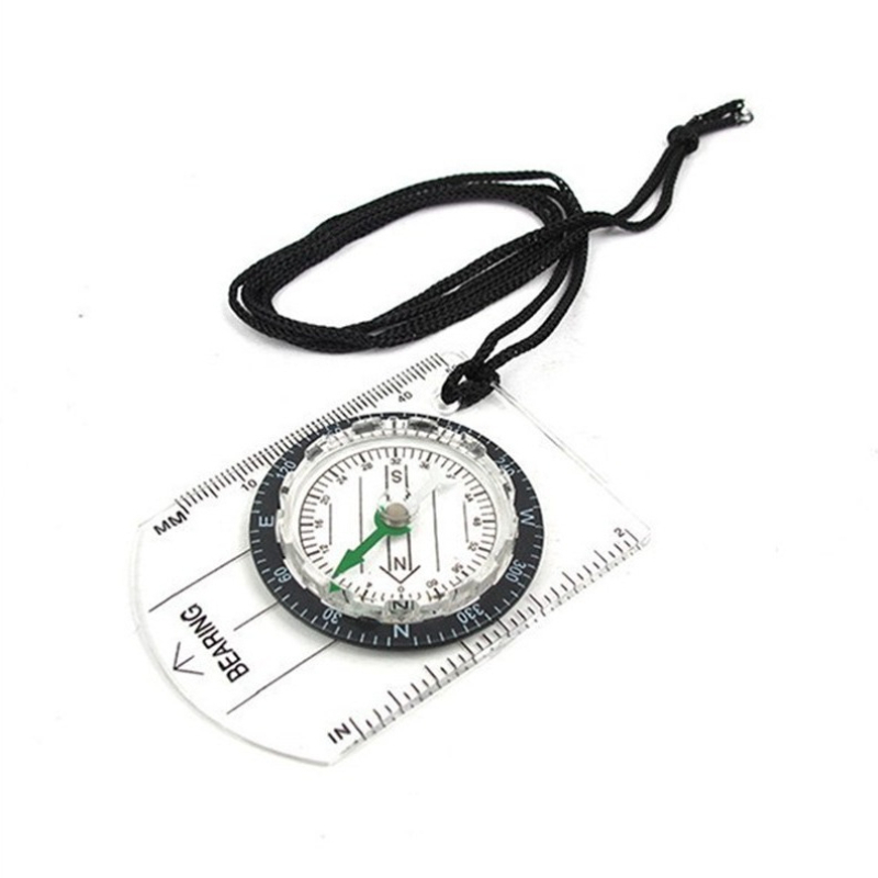 Outdoor Survival Compass with Map Ruler for Hiking