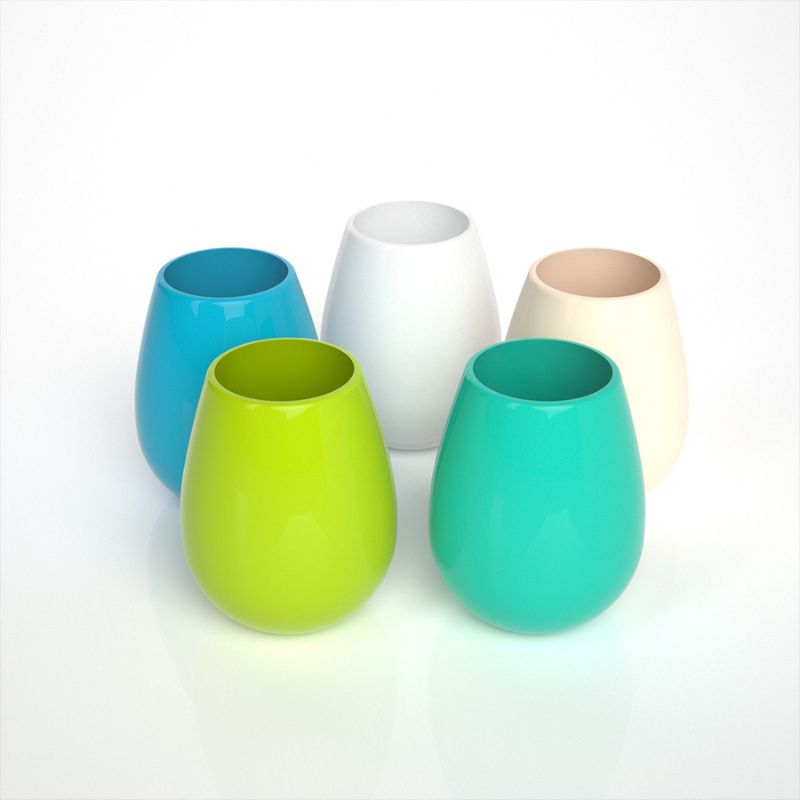 Collapsible Silicone Cup with Lid Portable Foldable Travel Cup