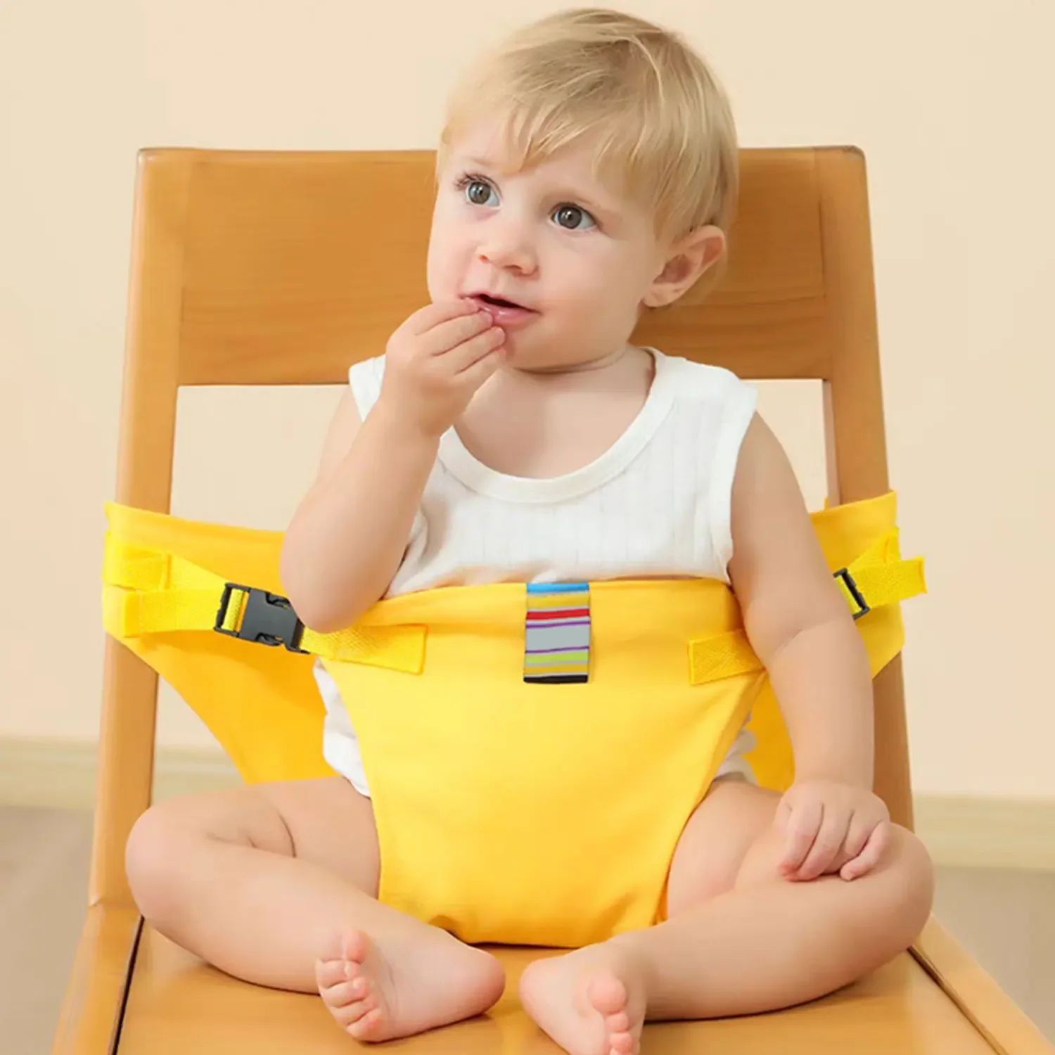 Portable Baby Meal Strap & Travel Chair Harness – Foldable Child Safety Seat Belt for Dining