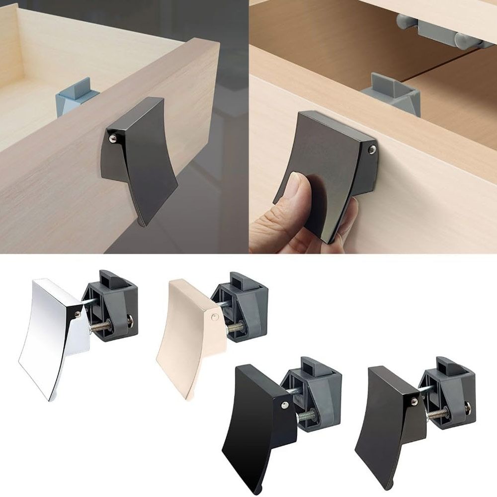 Zinc Alloy Push Button Door Latch for RV Cabinet, Caravan Cupboard and Drawer Doors