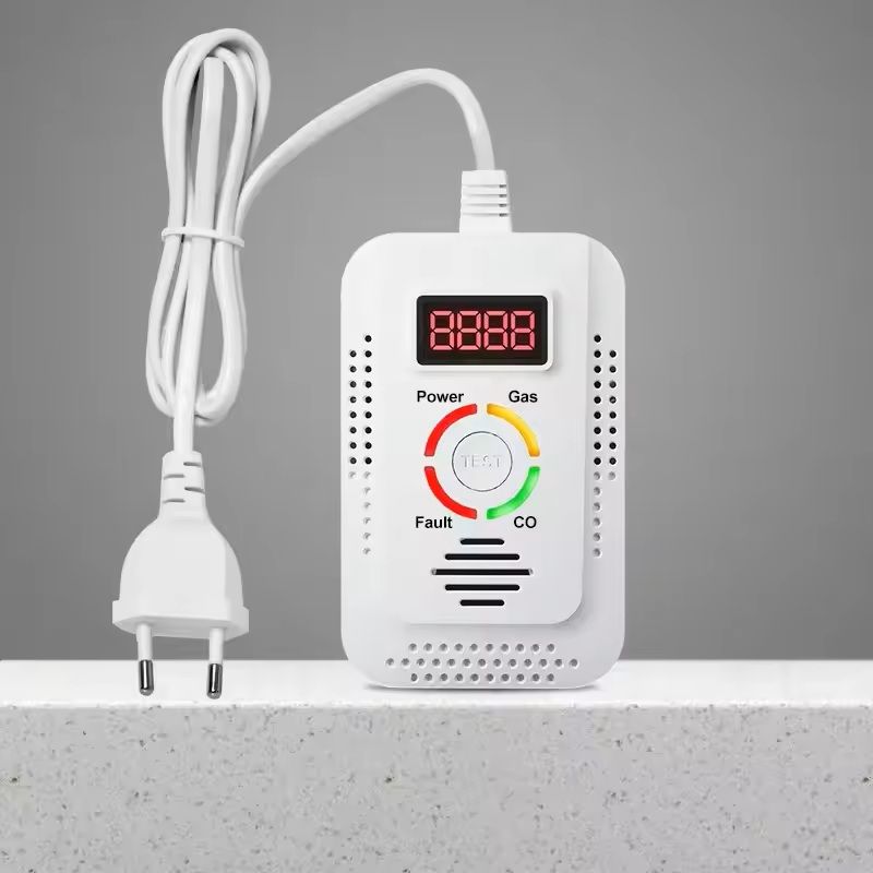 2 in 1 Natural Gas and Carbon Monoxide Detector for Home Safety Monitoring