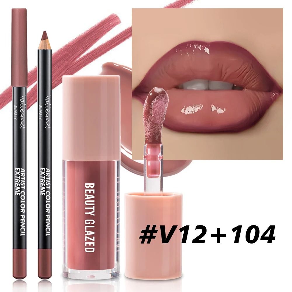 2 Piece Velvet Matte Lip Makeup Set