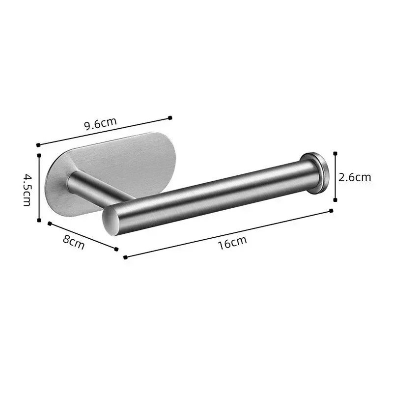 Black Stainless Steel Toilet Paper Holder