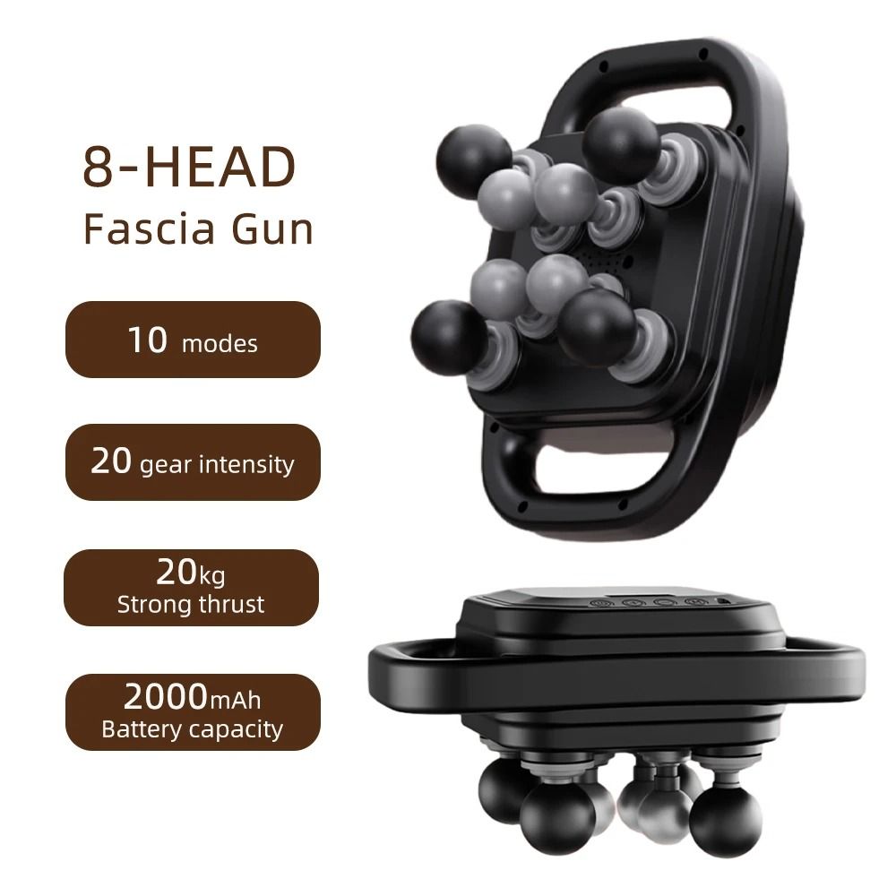42 Heads Fascia Gun High Frequency Vibration Body Massage Gun Back and Waist Massager Neck Shoulder Massager Muscle