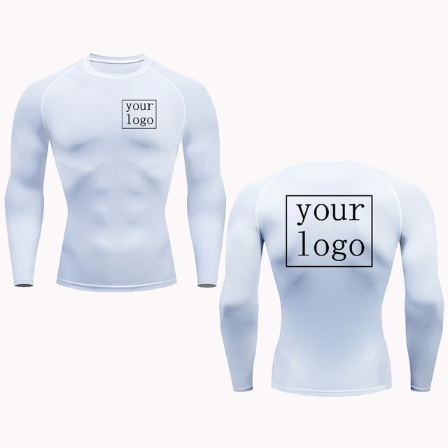 Custom Compression T Shirt, Your Design Logo, Quick Dry Gym Tee Men Women