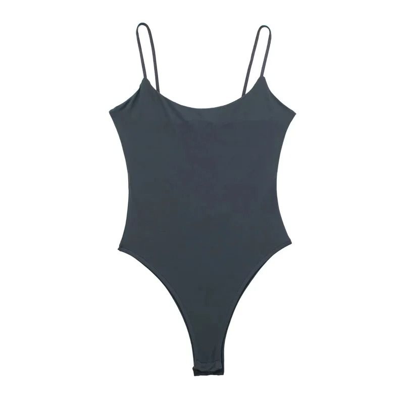 Womens Backless Bodysuit Sexy Slim Fit One Piece Bodysuit Top
