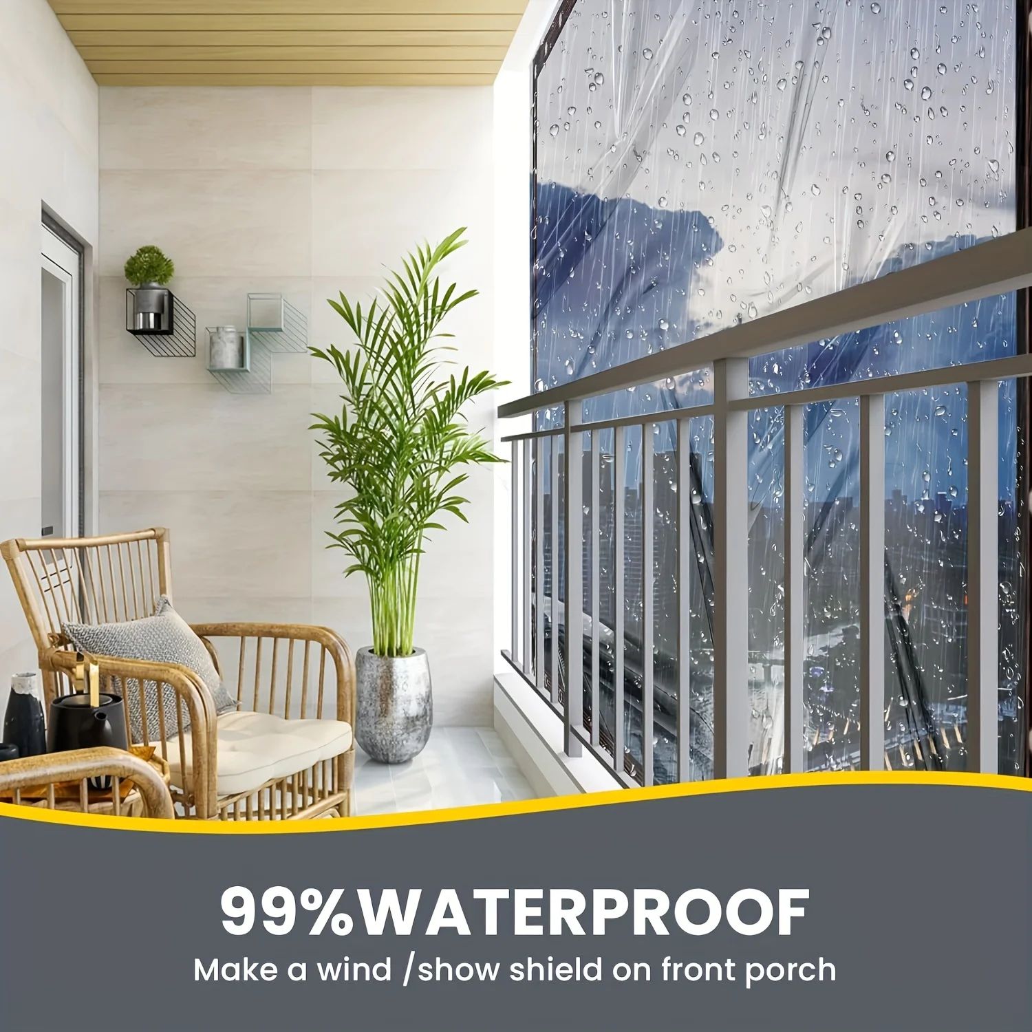 Clear Waterproof Tarp With Grommets