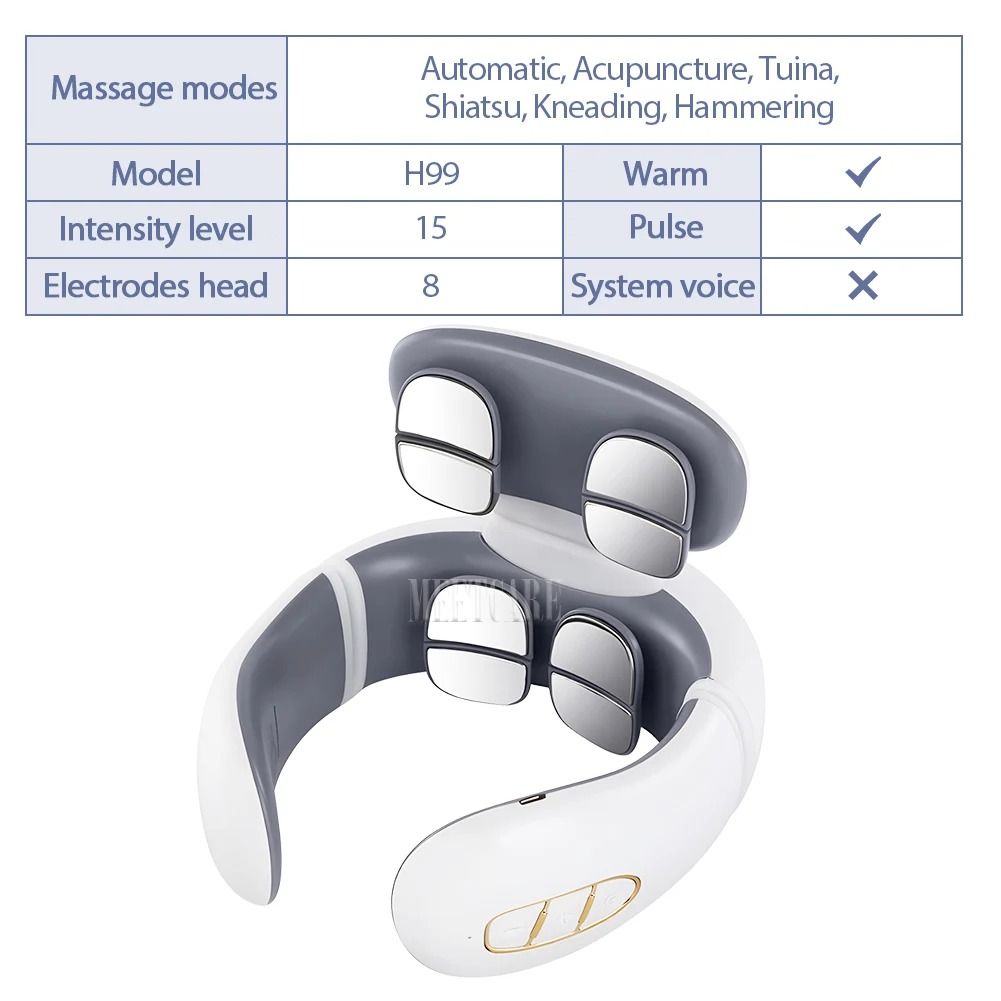TENS Pulse Wireless Neck and Back Smart Massager