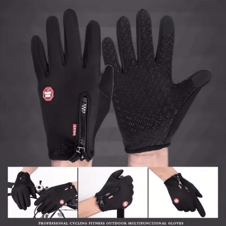 Winter Warm Cycling Gloves Waterproof Touchscreen Full Finger Gloves for Biking Skiing and Riding