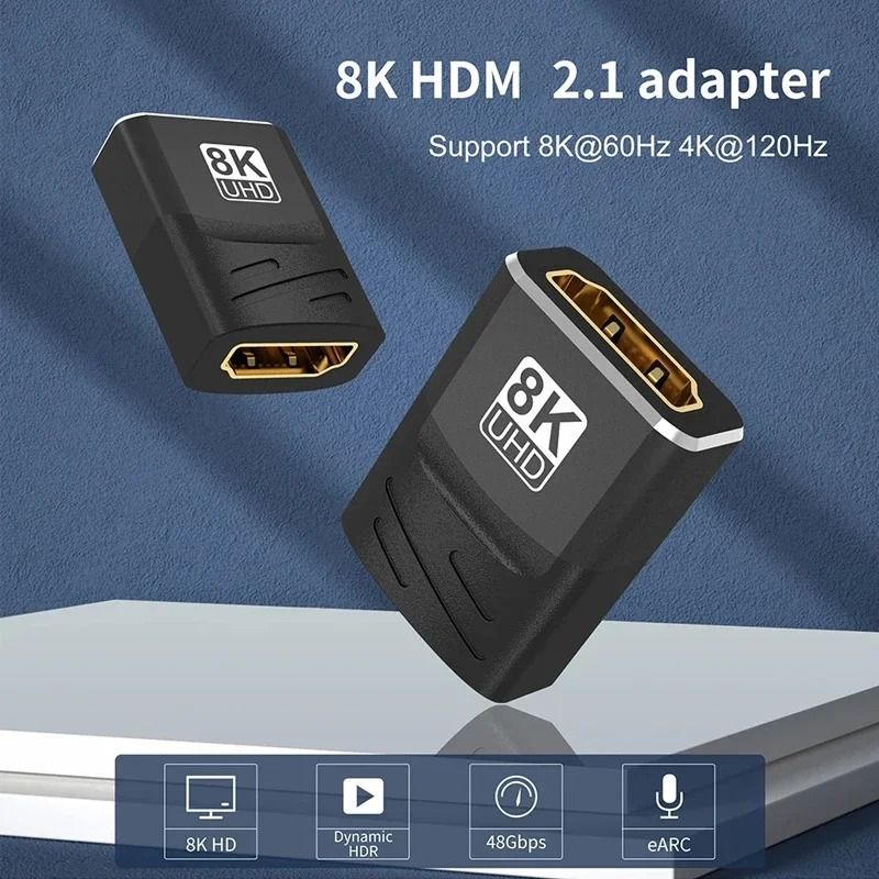 8K HDMI Extender Female to Female Cable Adapter Connector