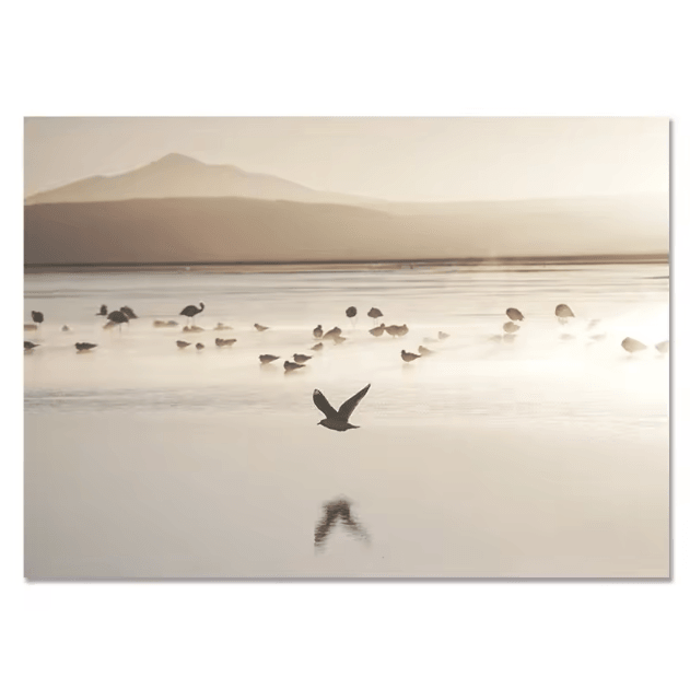 Nordic Beach Dandelion Canvas Wall Art – Minimalist Coastal Home Decor