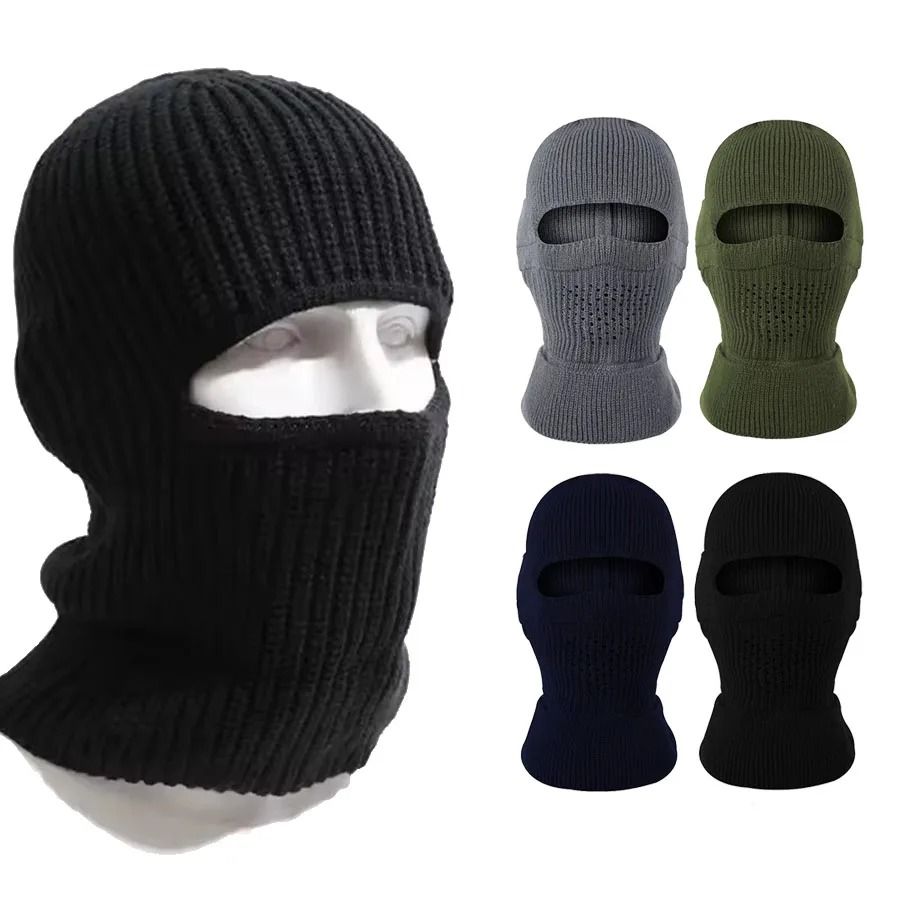 Knitted Full Face Balaclava Beanie Winter Mask Hat for Men