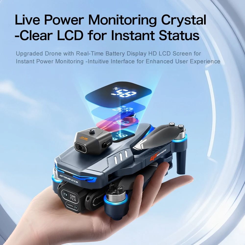 Professional Drone with 4K 6K 8K Camera Obstacle Avoidance and Folding Design