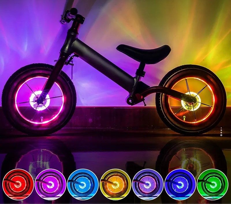 Rechargeable LED Bicycle Wheel Light Multi Color Bike Spoke Light