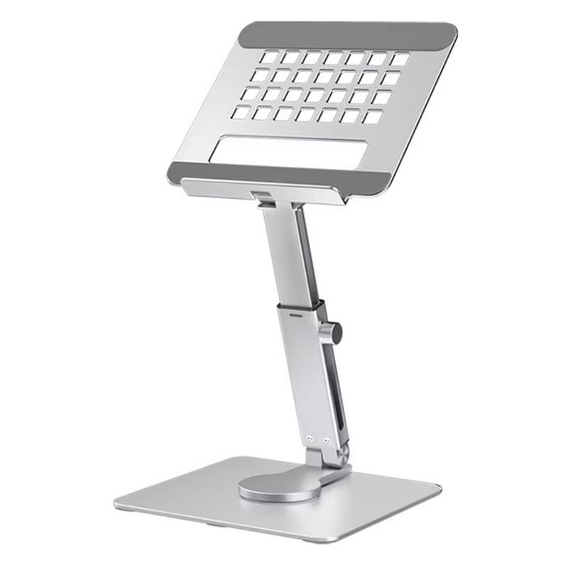 Aluminum 360° Rotating Tablet Stand – Adjustable Folding Desk Holder for iPad, Samsung, Xiaomi, and 4–14 Inch Devices