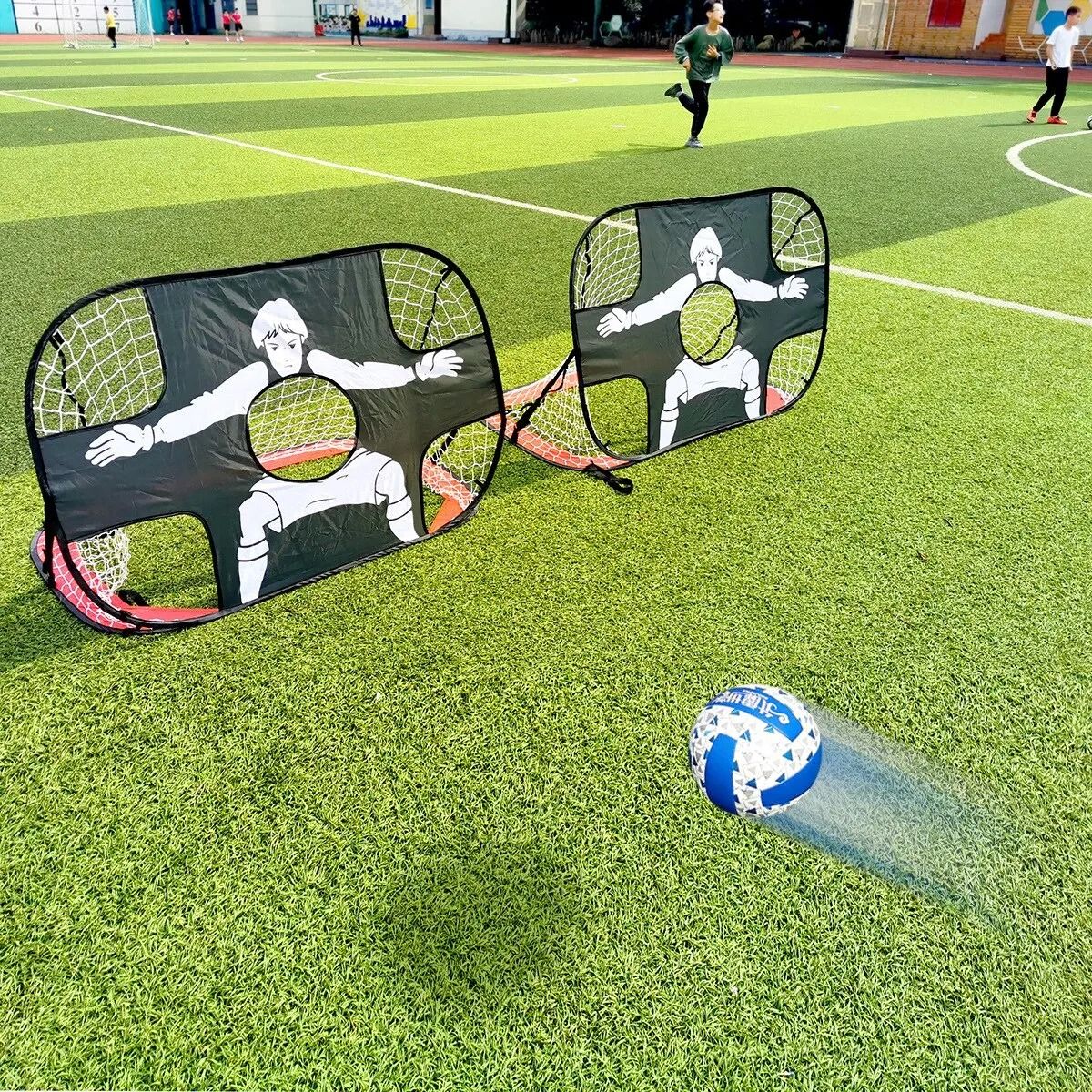 Foldable Football Goal Nylon Soccer Goal for Kids and Adults