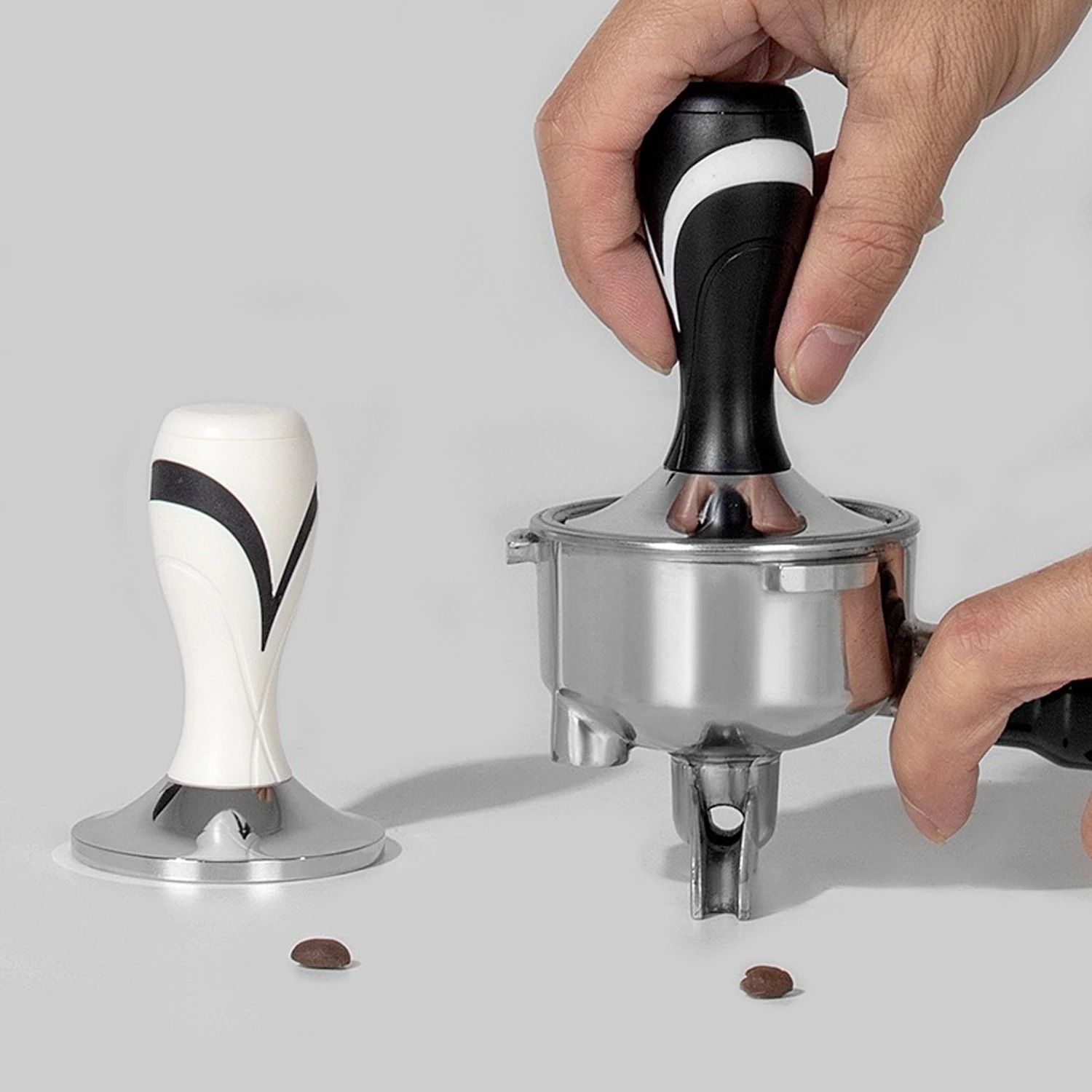 Constant Pressure Espresso Coffee Tamper With Flat Base
