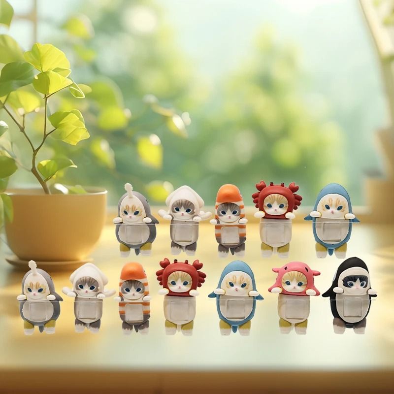 Cute Cat Party Blind Box Mini Figurine Collection