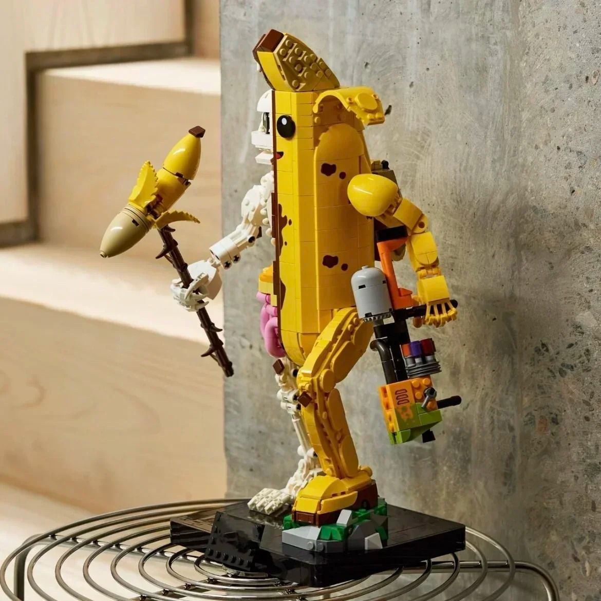 Giant 1,414 Piece Banana Brick MOC Building Set | Premium Childrens Room Decor