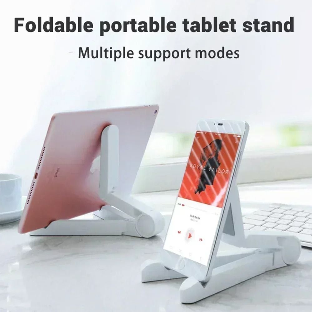 Foldable Universal Tablet And Phone Stand With Adjustable Angle