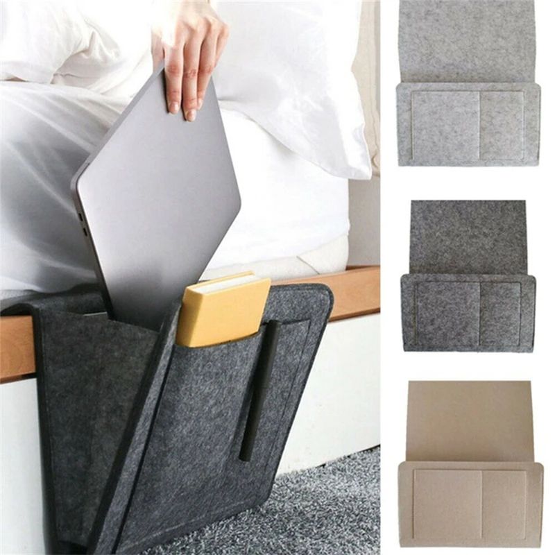 Smart Felt Bedside Storage Organizer Caddy with Multi-Pocket Sofa & Bedside Holder